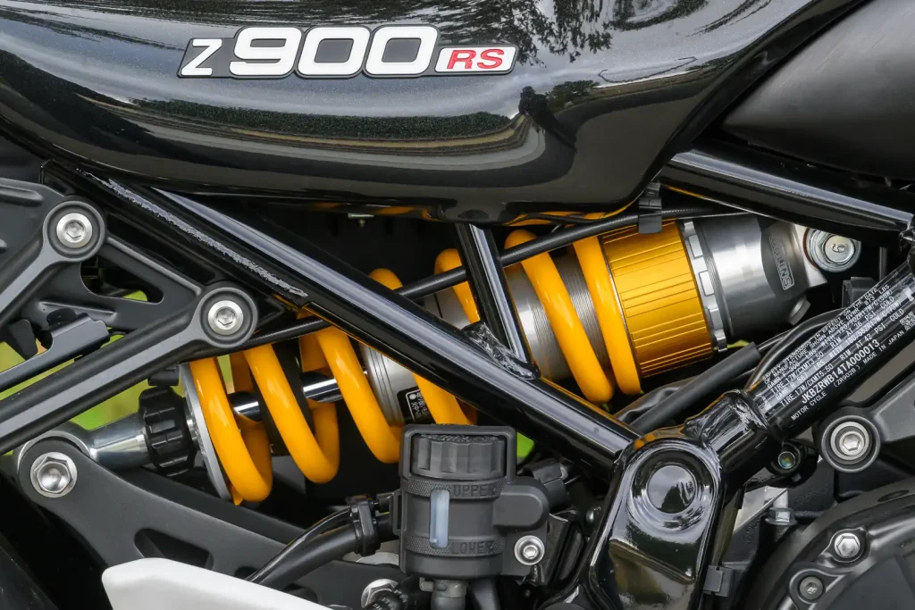 Ohlins shock on a Kawasaki Z900RS SE