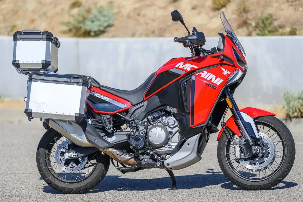 Right side static profile of the 2026 Moto Morini X-Cape 1200