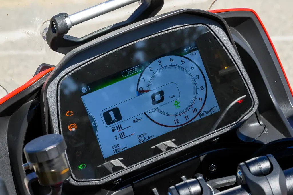 TFT motorcycle dash