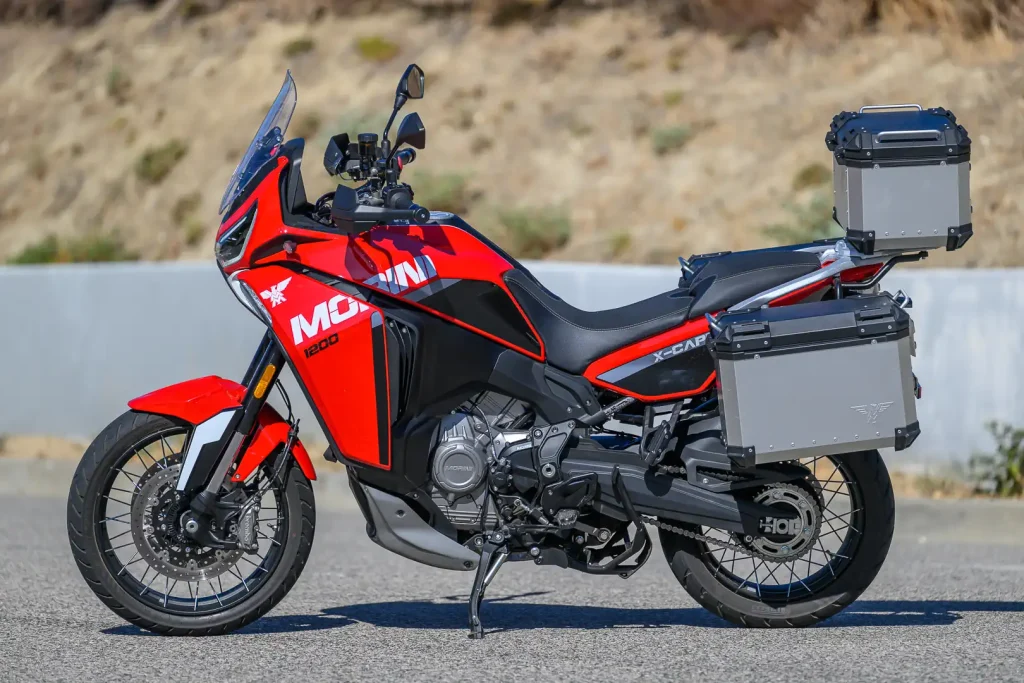 Left side profile static of the 2026 Moto Morini X-Cape 1200