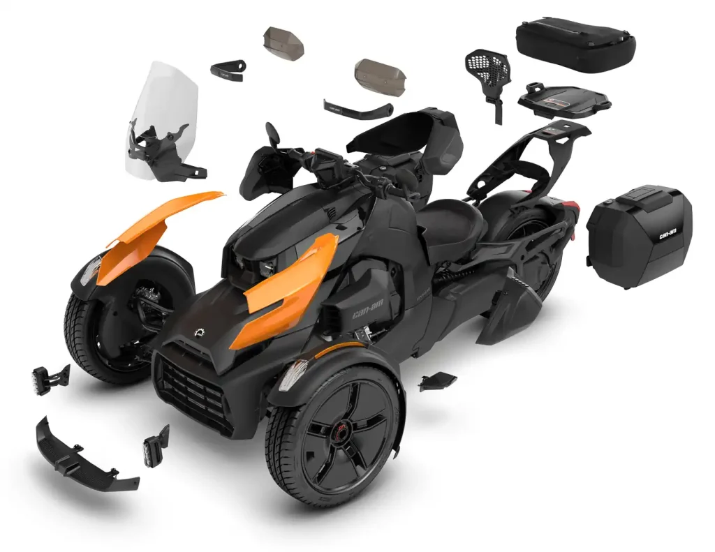Exploded view of the 2027 Can-Am Ryker
