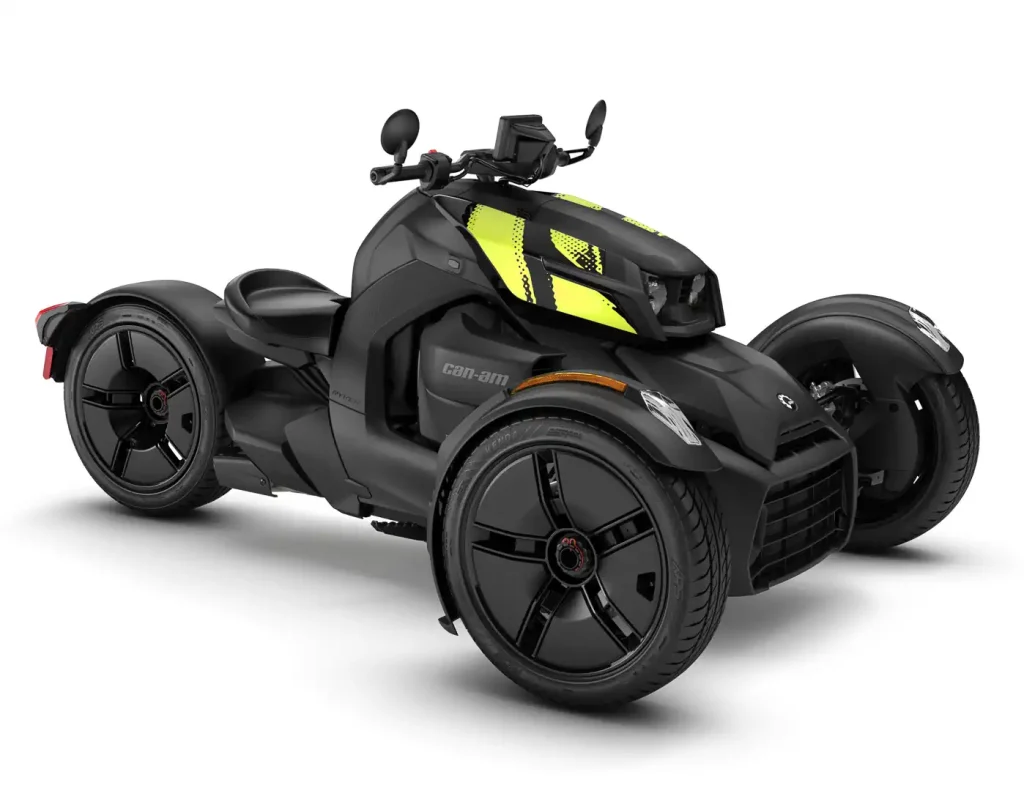2027 Can-Am Ryker standard version in the studio, 3/4 right front