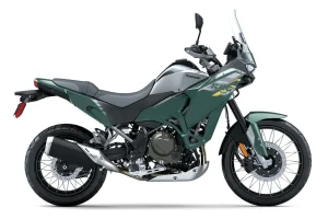 2027 Kawasaki KLE650 SE in Metallic Bluish Green, right side profile