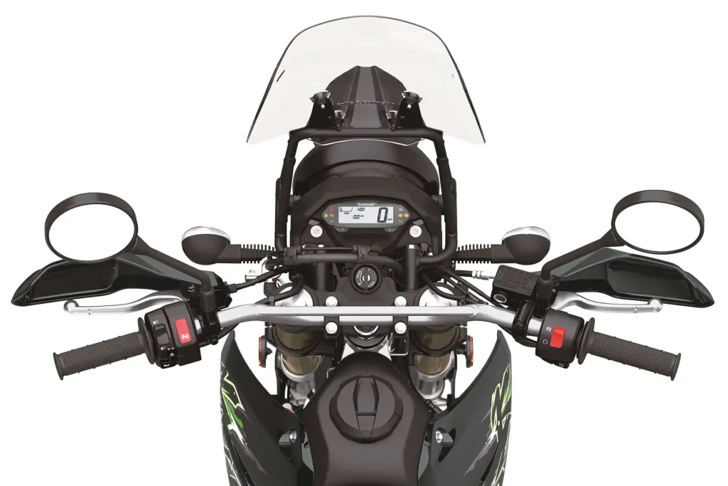 Dash and switchgear for the 2027 Kawasaki KLX300 XPL