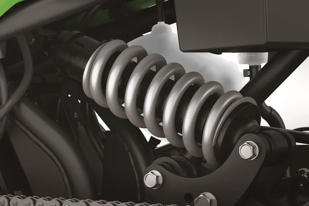 2027 Kawasaki Ninja 650 rear shock and linkage.