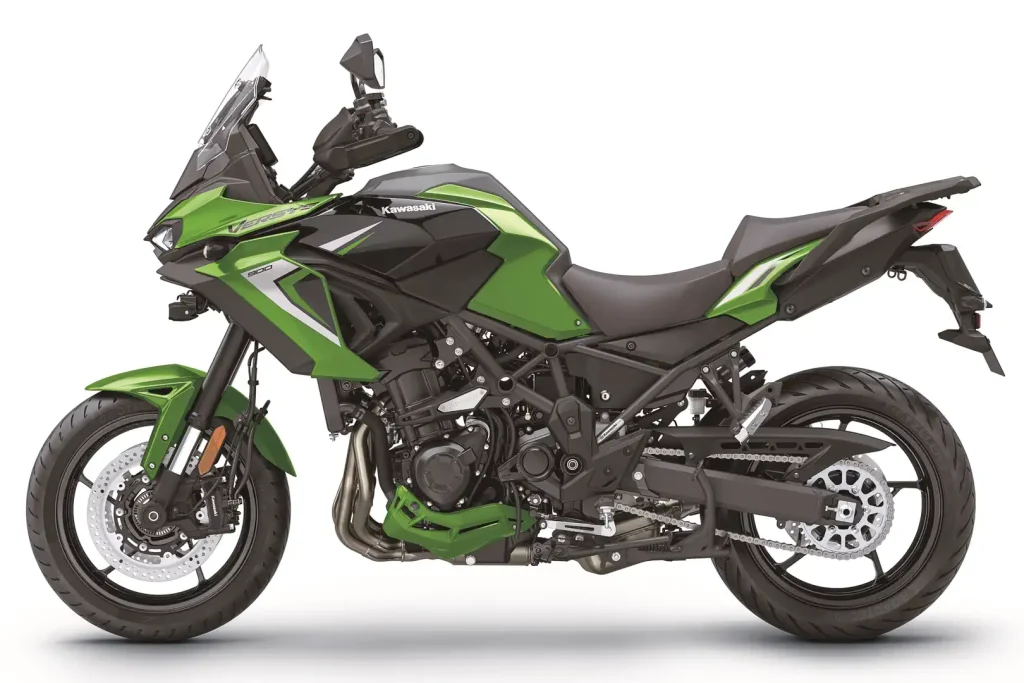 left profile of the 2027 Kawasaki Versys 900 LT SE