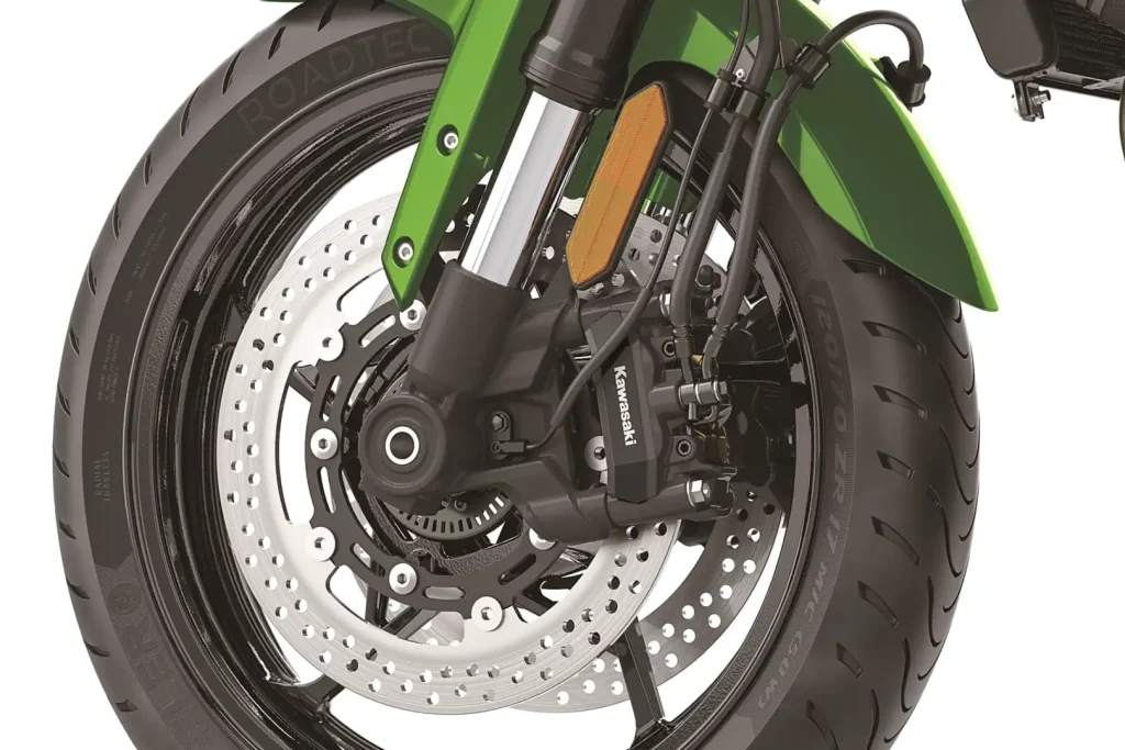Versys 900 front brakes, wheel, and fork