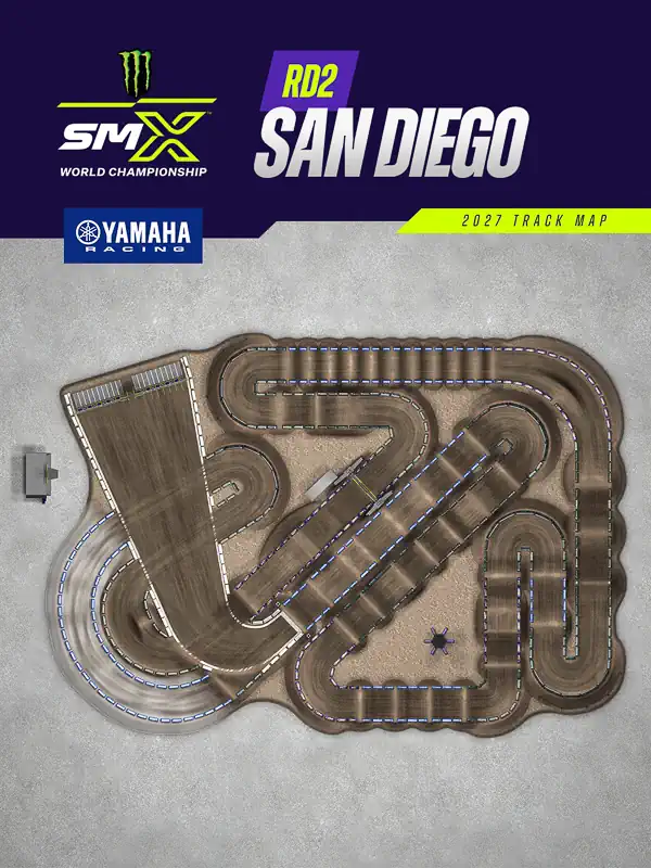 2027 Monster Energy Supercross Schedule: San Diego track map