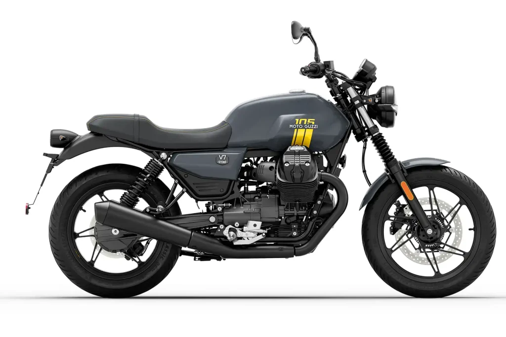 2027 Moto Guzzi 105th Anniversary Edition V7 Stone right side profile