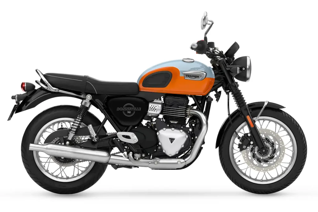 2027 Triumph Bonneville T40 in studio, right profile