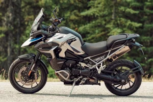 2027 Triumph Tiger 1200 GT Explorer parked, left side