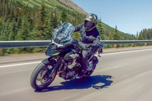2027 Triumph Tiger 1200 GT Pro riding on the highway