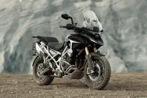 2027 Triumph Tiger 1200 Rally Pro left front three-quarter view