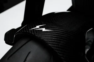 Fragment logo on motorcycle carbon fiber fender
