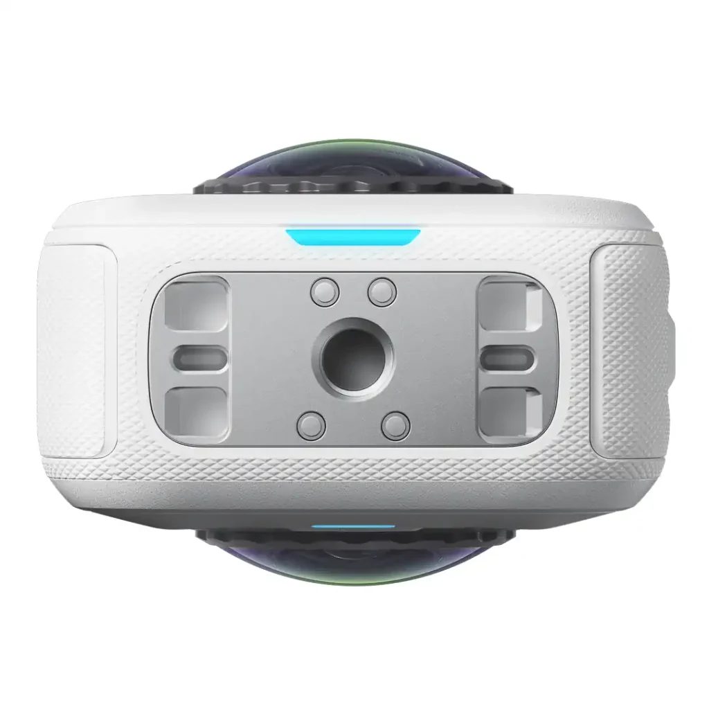 Stock photo of the bottom of the Insta360 X6 camera