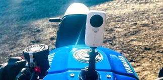 Insta360 X6 Review: 8K 360 Camera Tested on a Motorcycle Insta360 X6 Review camera mounted on a Yamaha XSR900