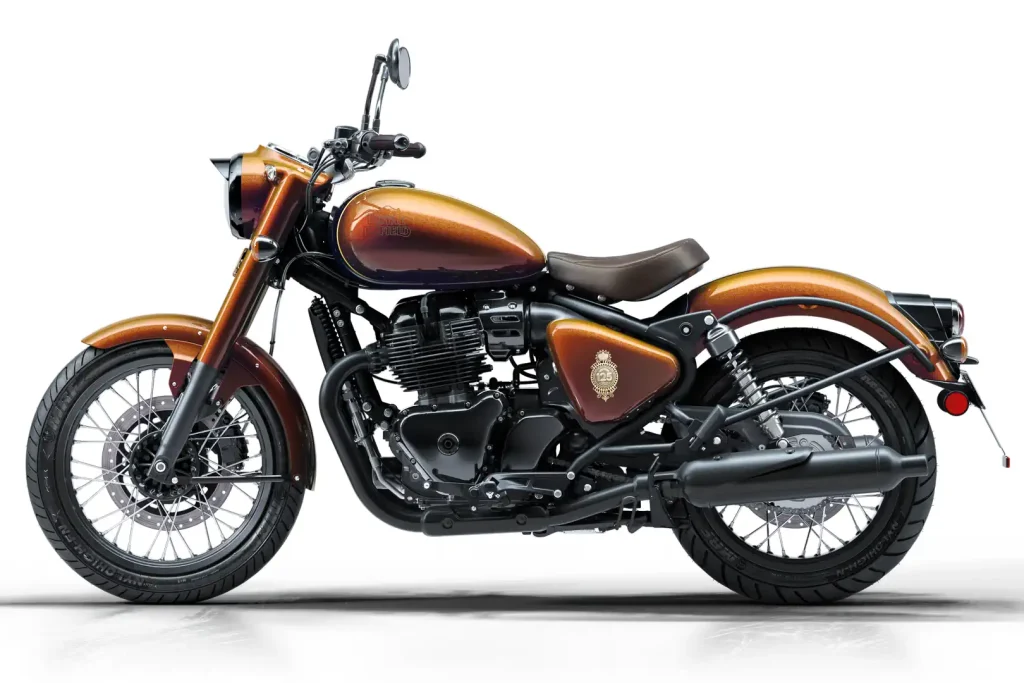 Left side profile of the Royal Enfield Classic 650 125th Anniversary
